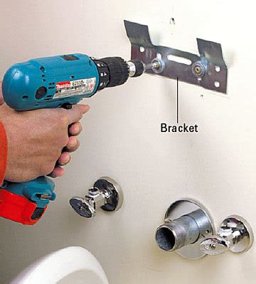 pedestal sink wall mounting bracket